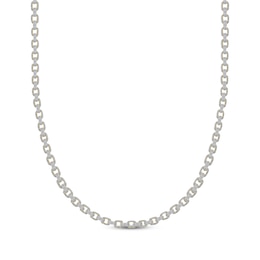 Men's Diamond Rolo Chain Necklace 4 ct tw 10K Yellow Gold 22&quot;