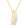 Thumbnail Image 2 of Diamond Diagonal Necklace 1/10 ct tw 10K Yellow Gold 18&quot;