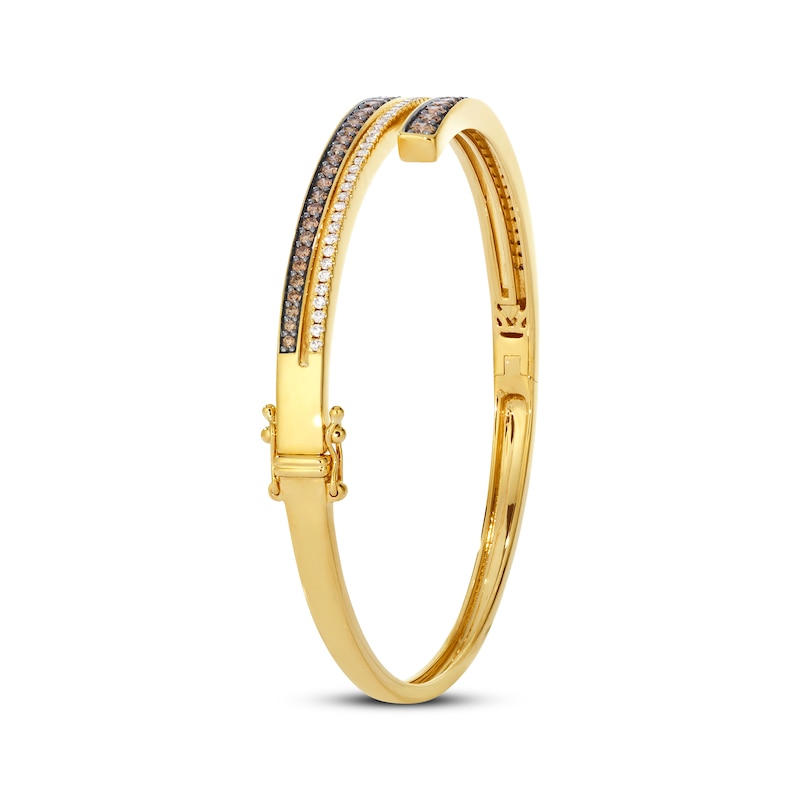 Main Image 2 of Le Vian Good Karma Diamond Bypass Bangle Bracelet 1-1/2 ct tw 14K Honey Gold