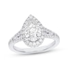 Thumbnail Image 1 of Lab-Grown Diamonds by KAY Pear-Shaped Halo Engagement Ring 2-1/4 ct tw 14K White Gold