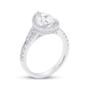 Thumbnail Image 2 of Lab-Grown Diamonds by KAY Pear-Shaped Halo Engagement Ring 2-1/4 ct tw 14K White Gold