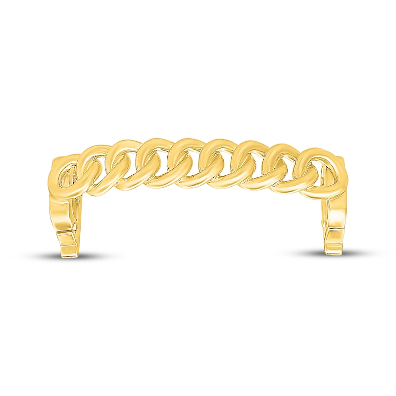 Main Image 2 of Sneaker Bling Chain Link Shoelace Charm 14K Yellow Gold-Plated Sterling Silver