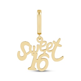 Charmed Memories &quot;Sweet 16&quot; Charm 10K Yellow Gold