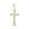 Thumbnail Image 2 of Men's Diamond Cross Charm 1-1/2 ct tw 10K Yellow Gold