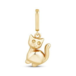 Charmed Memories Cat Charm 10K Yellow Gold