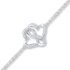 Thumbnail Image 0 of Heart Infinity Bracelet 1/10 ct tw Diamonds Sterling Silver