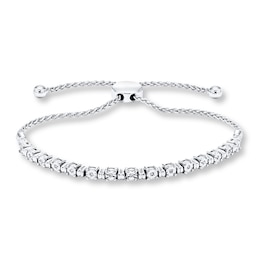 Bolo Bracelet 1/15 ct tw Diamonds Sterling Silver