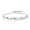 Thumbnail Image 1 of Paw & Infinity Bolo Bracelet 1/15 cttw Diamonds Sterling Silver