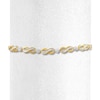 Thumbnail Image 1 of Diamond Infinity Bracelet 1 cttw Baguette & Round 10K Yellow Gold