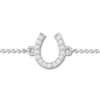 Thumbnail Image 0 of Diamond Horseshoe Bracelet 1/20 ct tw Round-cut 10K White Gold