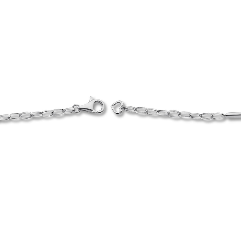 Main Image 3 of Diamond Bracelet 1/15 ct tw Round-cut Sterling Silver 7.5&quot;