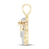 Thumbnail Image 3 of Men’s Diamond Jesus Pendant 1/2 ct tw 10K Yellow Gold