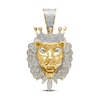 Thumbnail Image 1 of Men’s Diamond Lion Head Pendant 1 ct tw 14 Yellow Gold-Plated