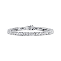 Diamond Tennis Bracelet 1 ct tw Sterling Silver 7&quot;