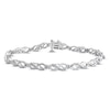 Thumbnail Image 0 of Diamond Infinity Bracelet 1/10 ct tw Sterling Silver 7.5"