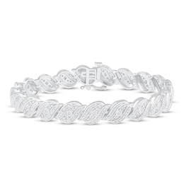 Diamond Fashion Bracelet 1/2 ct tw Sterling Silver 7&quot;