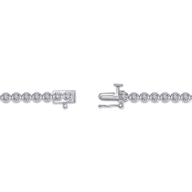 Diamond Line Bracelet 1/2 ct tw Round-cut Sterling Silver