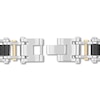 Thumbnail Image 3 of Men's Diamond Link Bracelet 1/15 ct tw Round-cut Yellow Ion-Plated Stainless Steel & Carbon Fiber 8.75&quot;