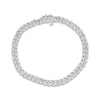 Thumbnail Image 0 of Diamond Chain Bracelet 1 ct tw Round-cut Sterling Silver 7.5"