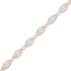 Thumbnail Image 2 of Diamond Milgrain Bracelet 3/8 ct tw Round-cut 10K Rose Gold 7&quot;