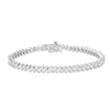 Thumbnail Image 3 of Diamond Line Bracelet 7 ct tw Marquise-cut 14K White Gold 7.25&quot;