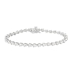 Thumbnail Image 3 of Diamond Line Bracelet 5 ct tw Pear-Shaped 14K White Gold 7.25&quot;