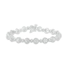 Thumbnail Image 1 of Multi-Diamond Tennis Bracelet 1/2 ct tw Round-cut Sterling Silver 7&quot;