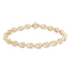 Thumbnail Image 0 of Love Entwined Diamond Bracelet 1 ct tw Round-cut 10K Yellow Gold 7"