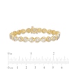 Thumbnail Image 2 of Diamond Infinity Bracelet 1 ct tw Baguette & Round-cut 10K Yellow Gold 7"