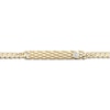 Thumbnail Image 2 of Diamond Solitaire Bezel Tag Bracelet 1/4 ct tw Round-cut 10K Yellow Gold 8.5&quot;