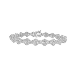 XIAQUJ 1PC 2 Rows Diamond Bracelet Rhinestone Bracelet Jewelry Charm  Bracelet Birthday Surprise Gift for Woman Girls Bracelets Silver