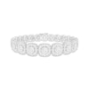 Thumbnail Image 1 of Baguette & Round-Cut Multi-Diamond Cushion Link Bracelet 7 ct tw 10K White Gold 7.25&quot;