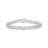 Thumbnail Image 1 of Round-Cut Diamond XO Link Tennis Bracelet 1 ct tw Sterling Silver 7.25”