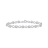 Thumbnail Image 1 of Princess & Round-Cut Diamond Link Tennis Bracelet 1/2 ct tw 10K White Gold 7.25“