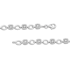 Thumbnail Image 3 of Princess & Round-Cut Diamond Link Tennis Bracelet 1/2 ct tw 10K White Gold 7.25“