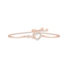 Thumbnail Image 0 of Diamond Heart & Infinity Bolo Bracelet 1/6 ct tw 10K Rose Gold 9.5"