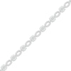 Thumbnail Image 2 of Multi-Diamond Round & Oval Link Bracelet 1/2 ct tw Sterling Silver 7.25&quot;