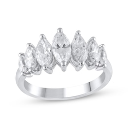 Lab-Created Diamonds by KAY Marquise-Cut Anniversary Band 2 ct tw 14K White Gold