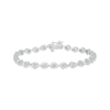 Thumbnail Image 1 of Multi-Diamond Teardrop Tennis Link Bracelet 1/3 ct tw Sterling Silver 7.25