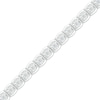 Thumbnail Image 2 of Diamond Square-Link Tennis Bracelet 1/2 ct tw Sterling Silver 7.5&quot;