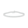 Thumbnail Image 1 of Diamond Scalloped Tennis Bracelet 1 ct tw 10K White Gold 7.25&quot;