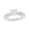 Thumbnail Image 0 of Lab-Created Diamonds by KAY Princess-Cut Twist Engagement Ring 1 ct tw 14K White Gold