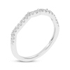 Thumbnail Image 1 of Lab-Created Diamonds by KAY Contour Wedding Band 1/6 ct tw 14K White Gold