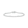 Thumbnail Image 1 of Diamond Station Tennis Bracelet 2-1/3 ct tw 14K White Gold 7&quot;