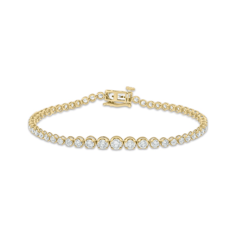 Main Image 1 of Diamond Tennis Bracelet 3 ct tw 14K Yellow Gold 7&quot;