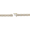 Thumbnail Image 3 of Diamond Trios Elongated Cushion Link Bracelet 5 ct tw 10K Yellow Gold 7&quot;