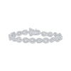 Thumbnail Image 0 of Diamond Infinity Link Bracelet 1/2 ct tw 10K White Gold 7"