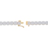 Thumbnail Image 3 of Multi-Diamond Round Link Bracelet 4 ct tw 10K Yellow Gold 7.5&quot;