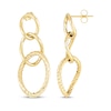 Thumbnail Image 1 of Triple Loop Twist Drop Earrings 14K Yellow Gold