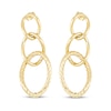 Thumbnail Image 2 of Triple Loop Twist Drop Earrings 14K Yellow Gold